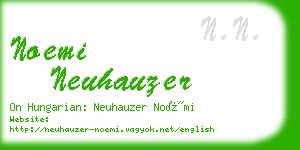 noemi neuhauzer business card